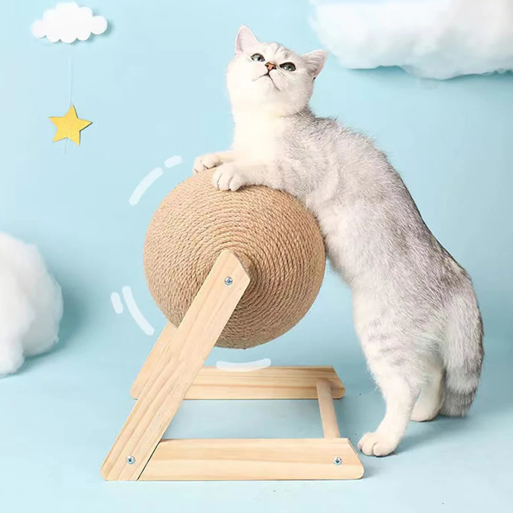 Sisal Cat Scratching Ball – Interactive Toy & Paw Grinder for Happy, Healthy Cats