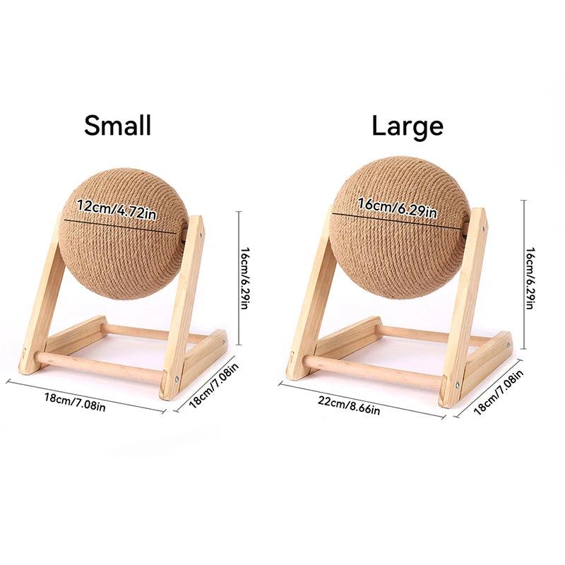 Sisal Cat Scratching Ball – Interactive Toy & Paw Grinder for Happy, Healthy Cats