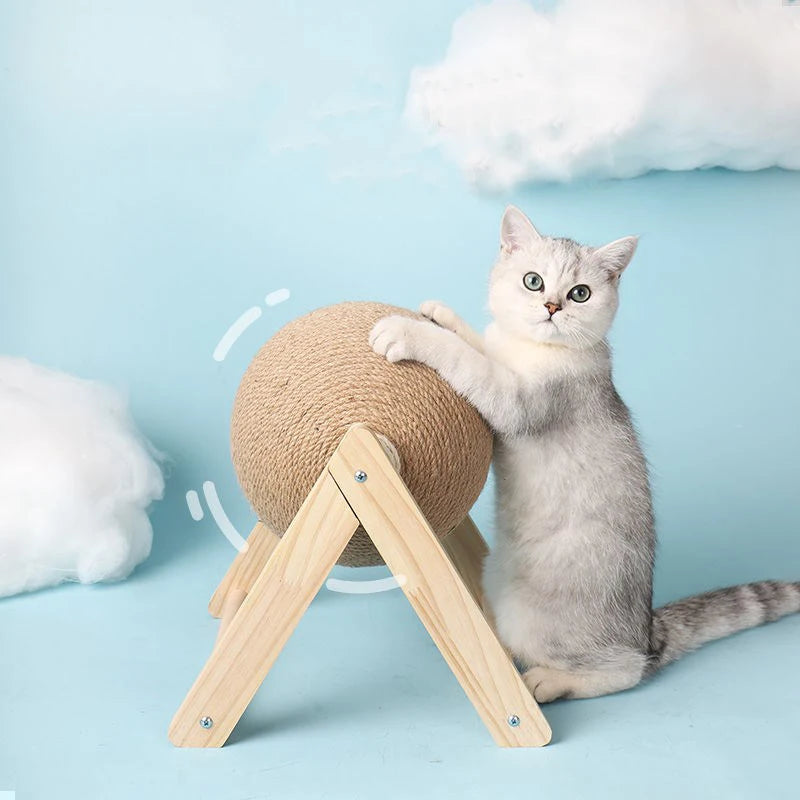 Sisal Cat Scratching Ball – Interactive Toy & Paw Grinder for Happy, Healthy Cats