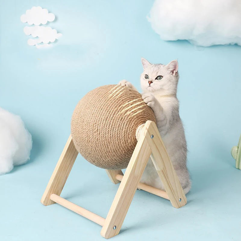 Sisal Cat Scratching Ball – Interactive Toy & Paw Grinder for Happy, Healthy Cats