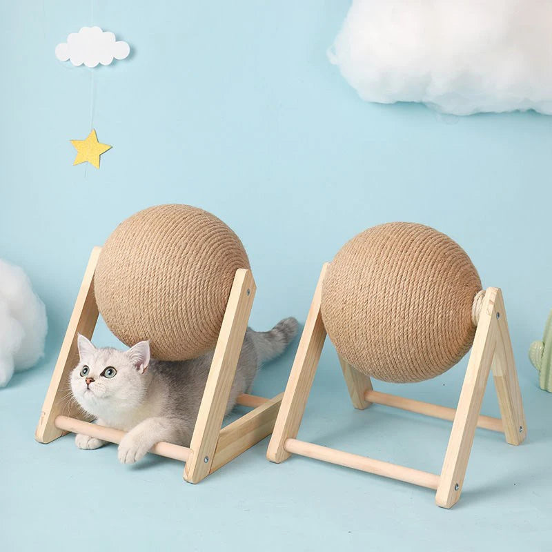Sisal Cat Scratching Ball – Interactive Toy & Paw Grinder for Happy, Healthy Cats
