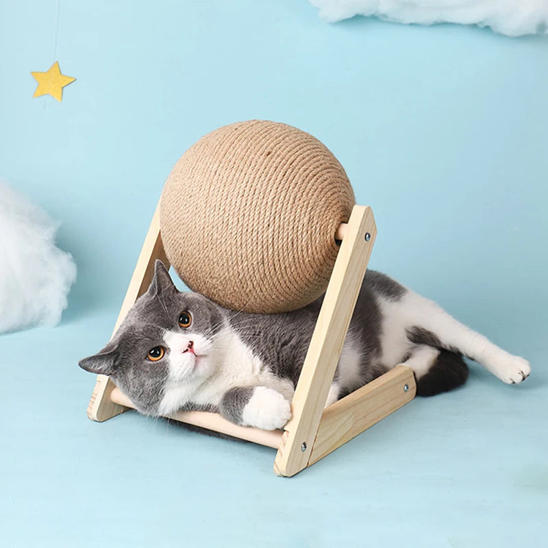 Sisal Cat Scratching Ball – Interactive Toy & Paw Grinder for Happy, Healthy Cats
