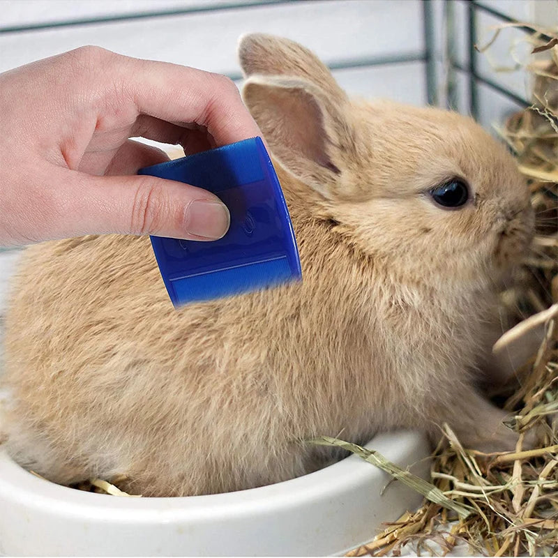 4-in-1 BunnyCare™ Grooming Kit – Tear Stain Comb, Nail Clipper & Bath Brush for Rabbits & Small Pets