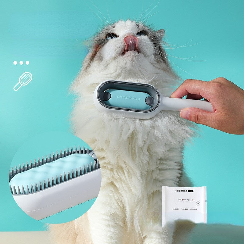 CurlyCoat™ Pet Grooming Brush – Matted & Curly Hair Detangler for Dogs & Cats