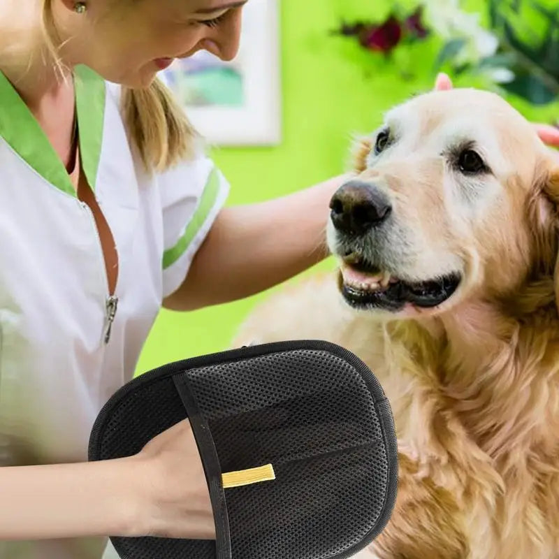 DualBrush™ Double-Sided Pet Grooming Gloves