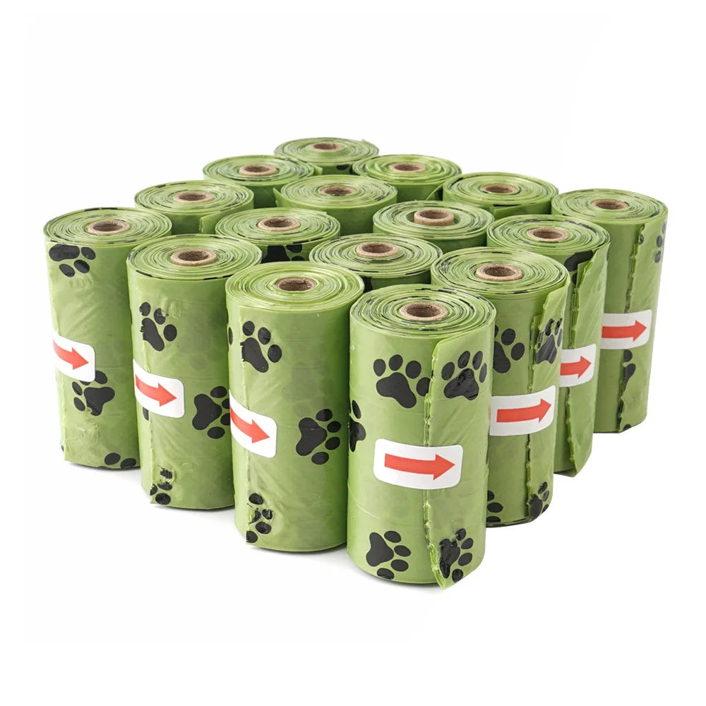 240 Heavy-Duty Leak-Proof Dog Waste Bags (16 Rolls)