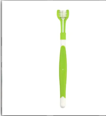 TriClean™ Three-Sided Pet Toothbrush for Dogs & Cats
