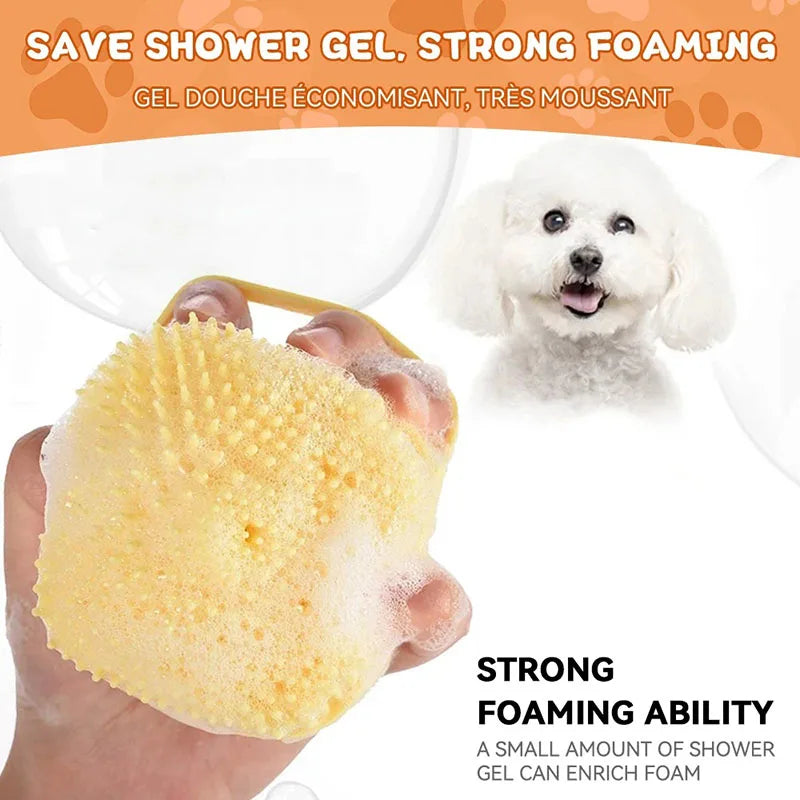 ScrubBuddy™ 2-in-1 Pet Bath Brush & Shampoo Dispenser