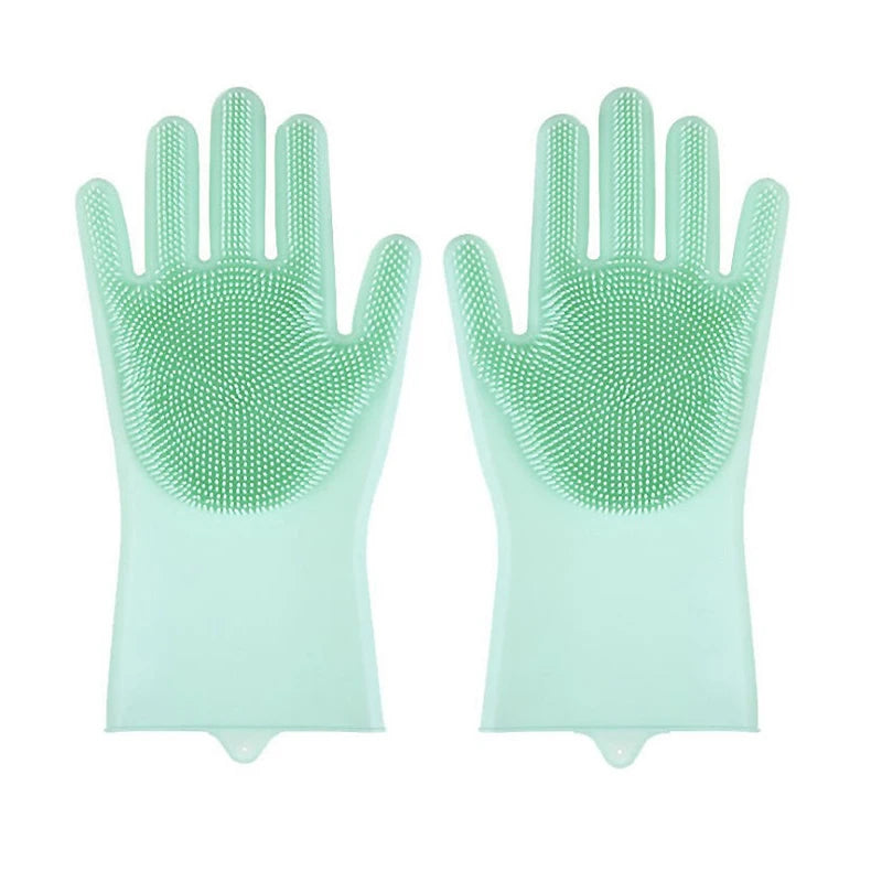 Pet Grooming Cleaning Gloves Dog Cat Bathing Shampoo Gel Glove Scrubber Magic Cleanner Soft Silicone Pet Hair Removal Bath Glove