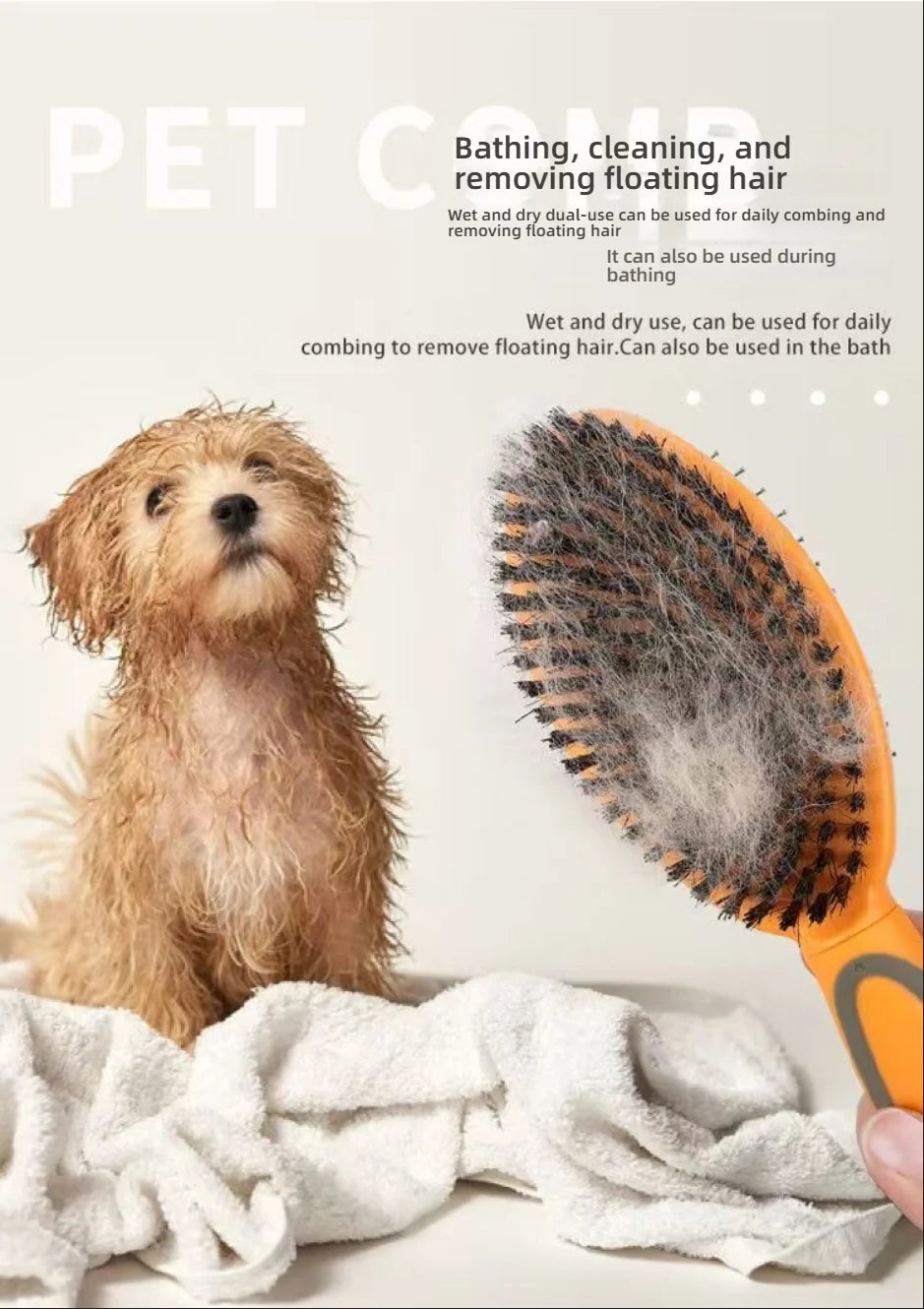 7-in-1 Pet Grooming Kit for Dogs & Cats – Complete Brush & Care Set with Nail Clipper, Deshedding Mitt & More
