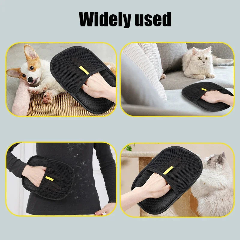 PurrfectGlide™ Cat Grooming & Hair Removal Gloves