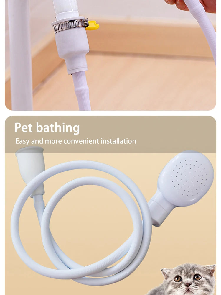 AquaPaws™ 2-in-1 Pet Bathing Sprayer – Easy Wash for Dogs & Cats