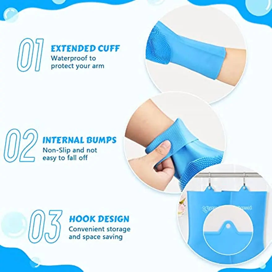 2-in-1 Silicone Scrubber & Hair Remover for Dogs & Cats
