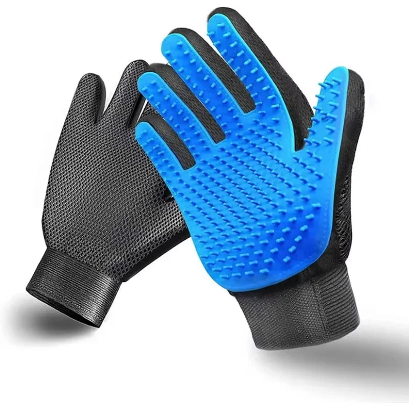 2-in-1 Pet Grooming Kit – Dual-Sided Brush & Bath Glove for Dogs, Cats & Small Animals