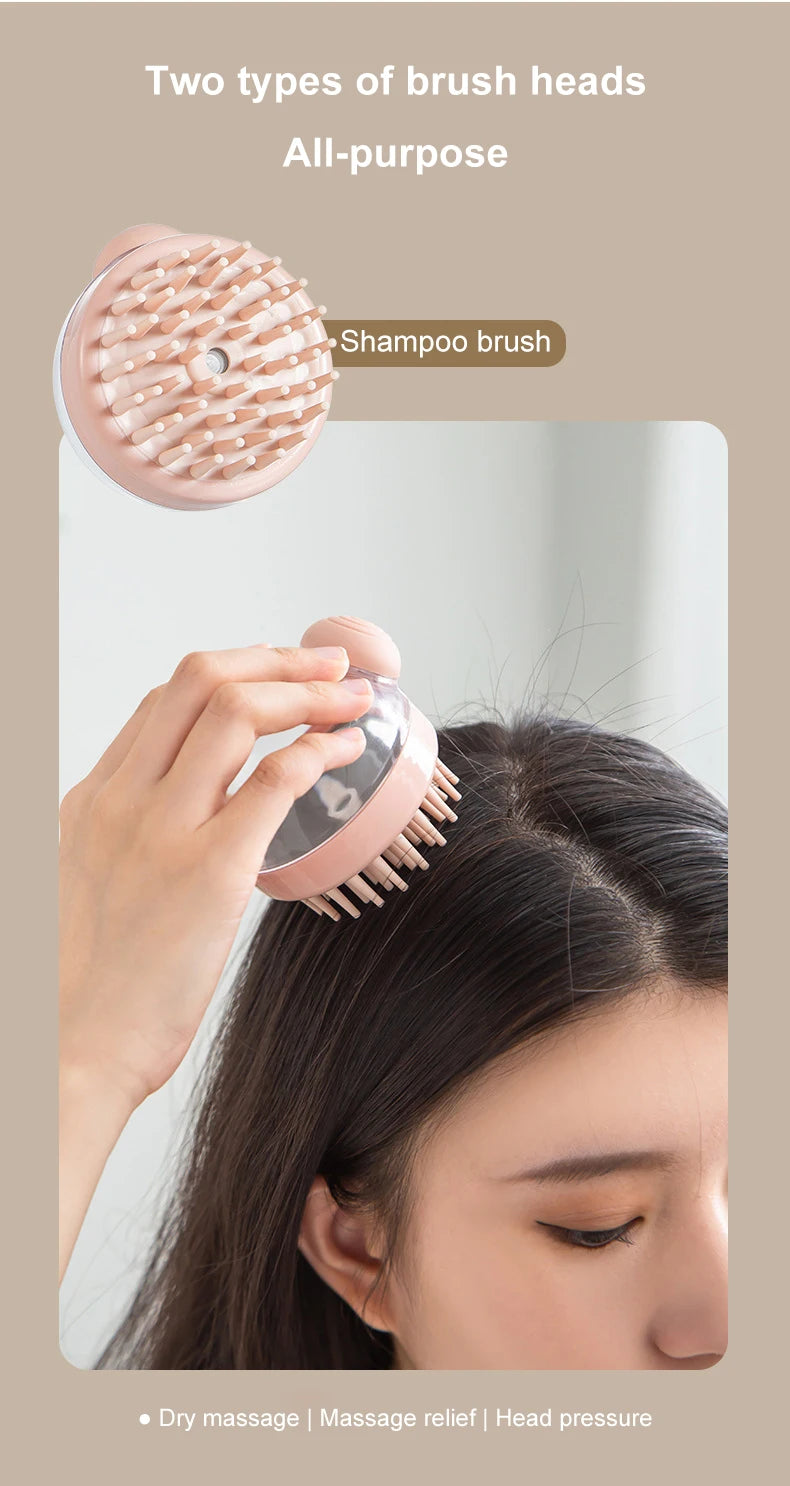 FurEase™ 2-in-1 Silicone Pet Bath Brush with Shampoo Dispenser
