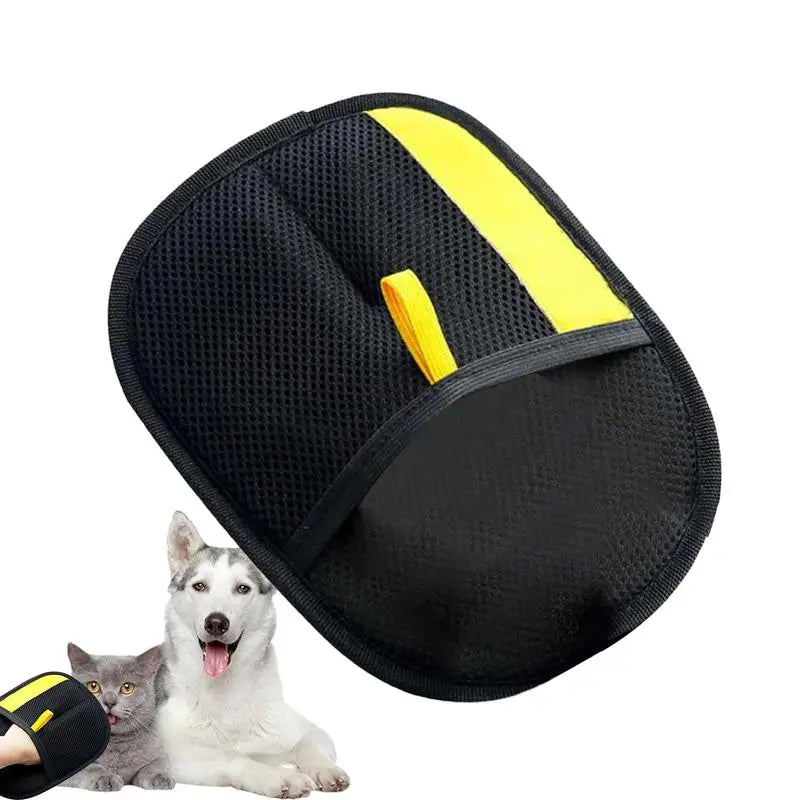 Static Dedusting Pet Grooming Gloves – Hair Remover for Dogs & Cats