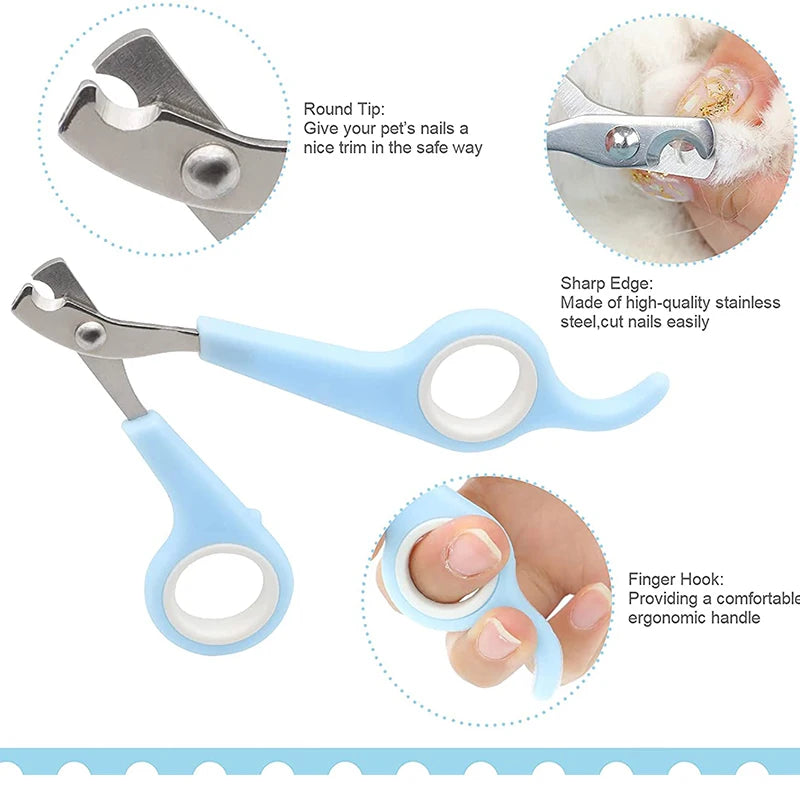 4-in-1 BunnyCare™ Grooming Kit – Tear Stain Comb, Nail Clipper & Bath Brush for Rabbits & Small Pets
