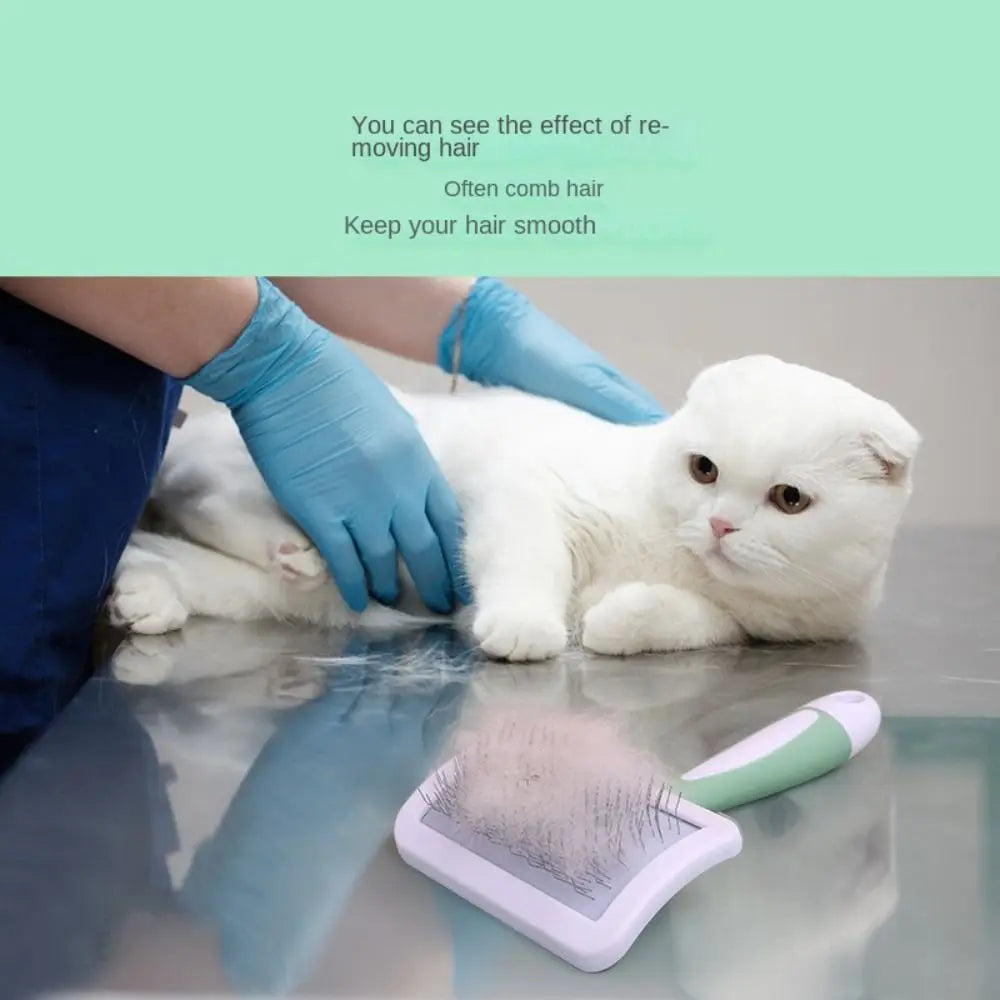 Pet Hair Shedding Comb Dog Cat Brush Grooming Long Hair Indoor Hair Remover Cleaning Beauty Slicker Pet Supplies