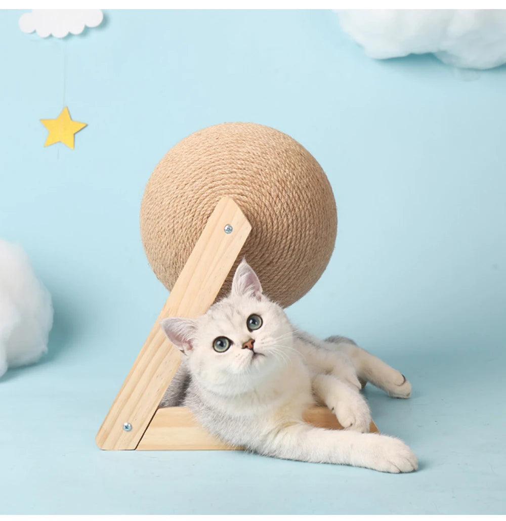 Sisal Cat Scratching Ball – Interactive Toy & Paw Grinder for Happy, Healthy Cats