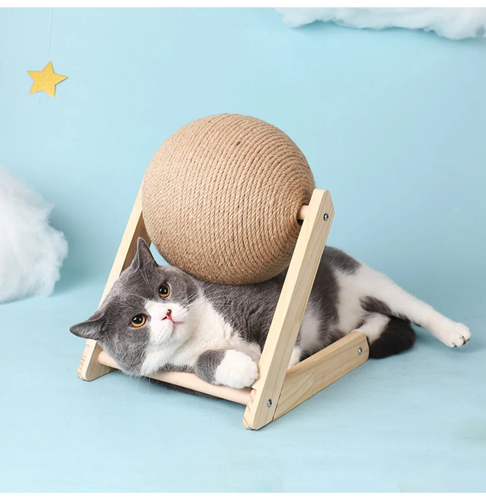 Sisal Cat Scratching Ball – Interactive Toy & Paw Grinder for Happy, Healthy Cats