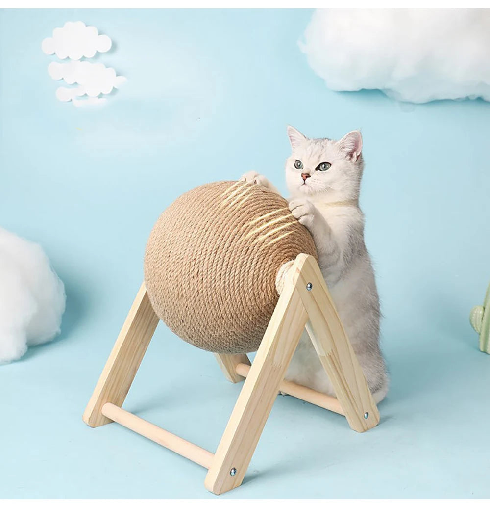 Sisal Cat Scratching Ball – Interactive Toy & Paw Grinder for Happy, Healthy Cats
