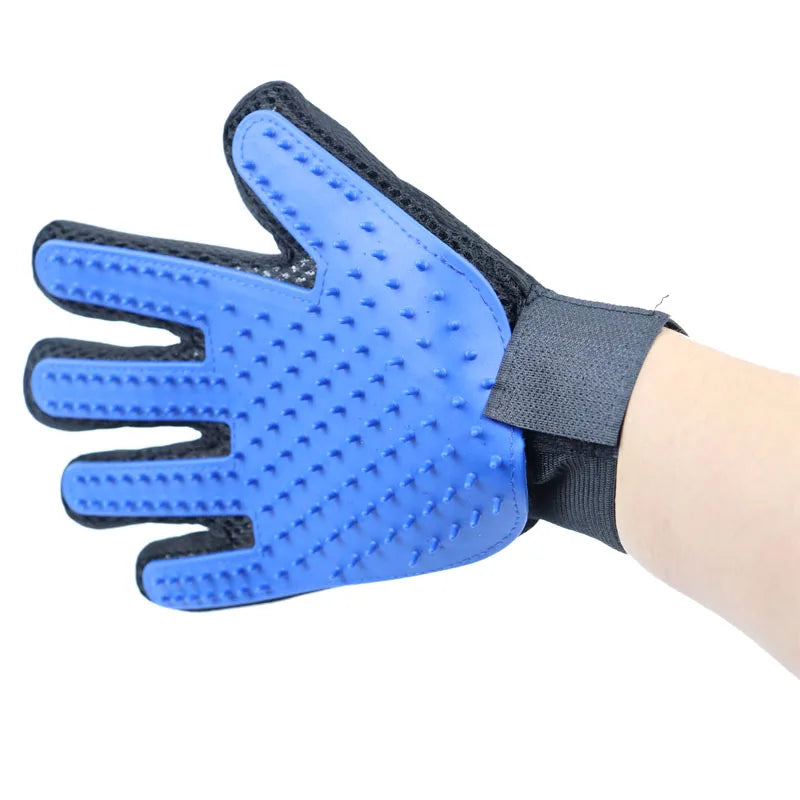 Pet Grooming Glove – Deshedding Brush & Hair Remover for Cats & Dogs