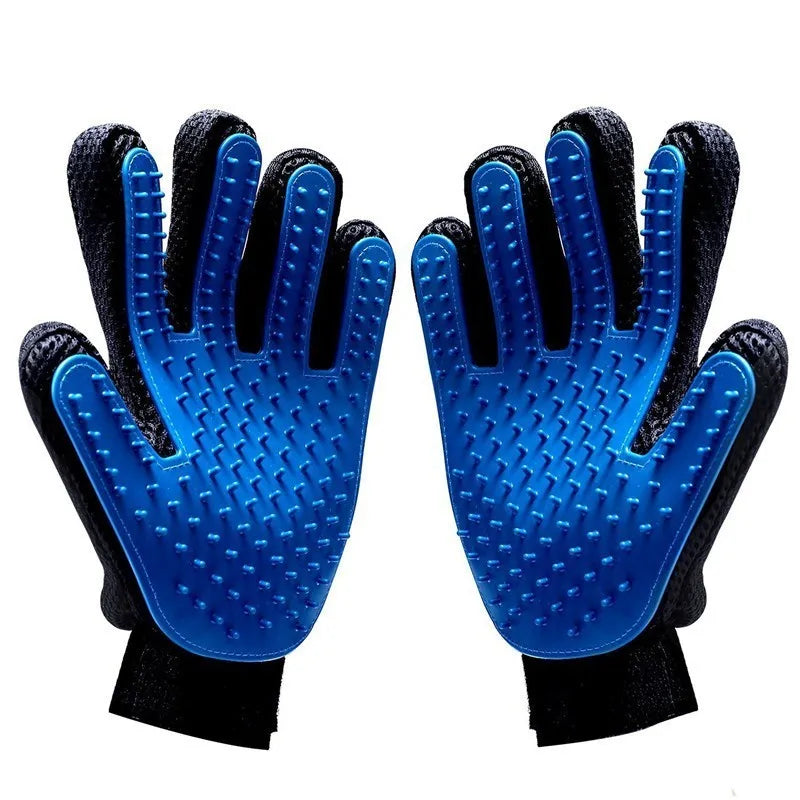 Pet Grooming Glove – Deshedding Brush & Hair Remover for Cats & Dogs