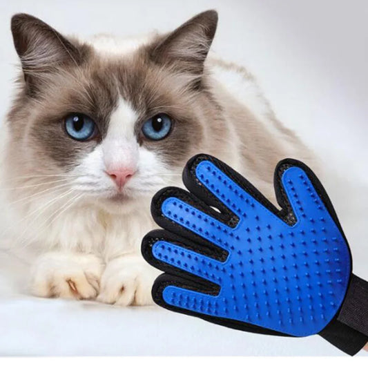 Gentle Pet Grooming Glove – Deshedding & Massage Brush for Cats, Dogs & Horses