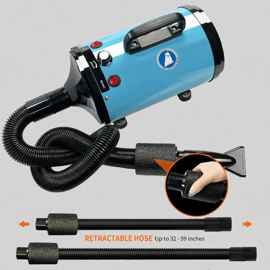 ProDry™ Adjustable Pet Hair Dryer – High-Power Grooming Blower for All Dog Sizes
