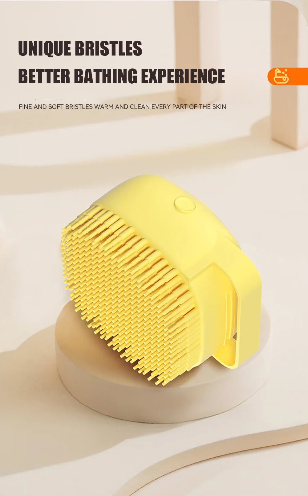 ScrubBuddy™ 2-in-1 Pet Bath Brush & Shampoo Dispenser