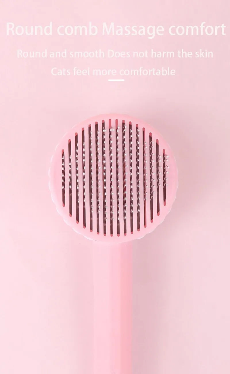 PurrEase™ Cat Hair Remover Brush – Gentle Grooming for Cats & Kittens