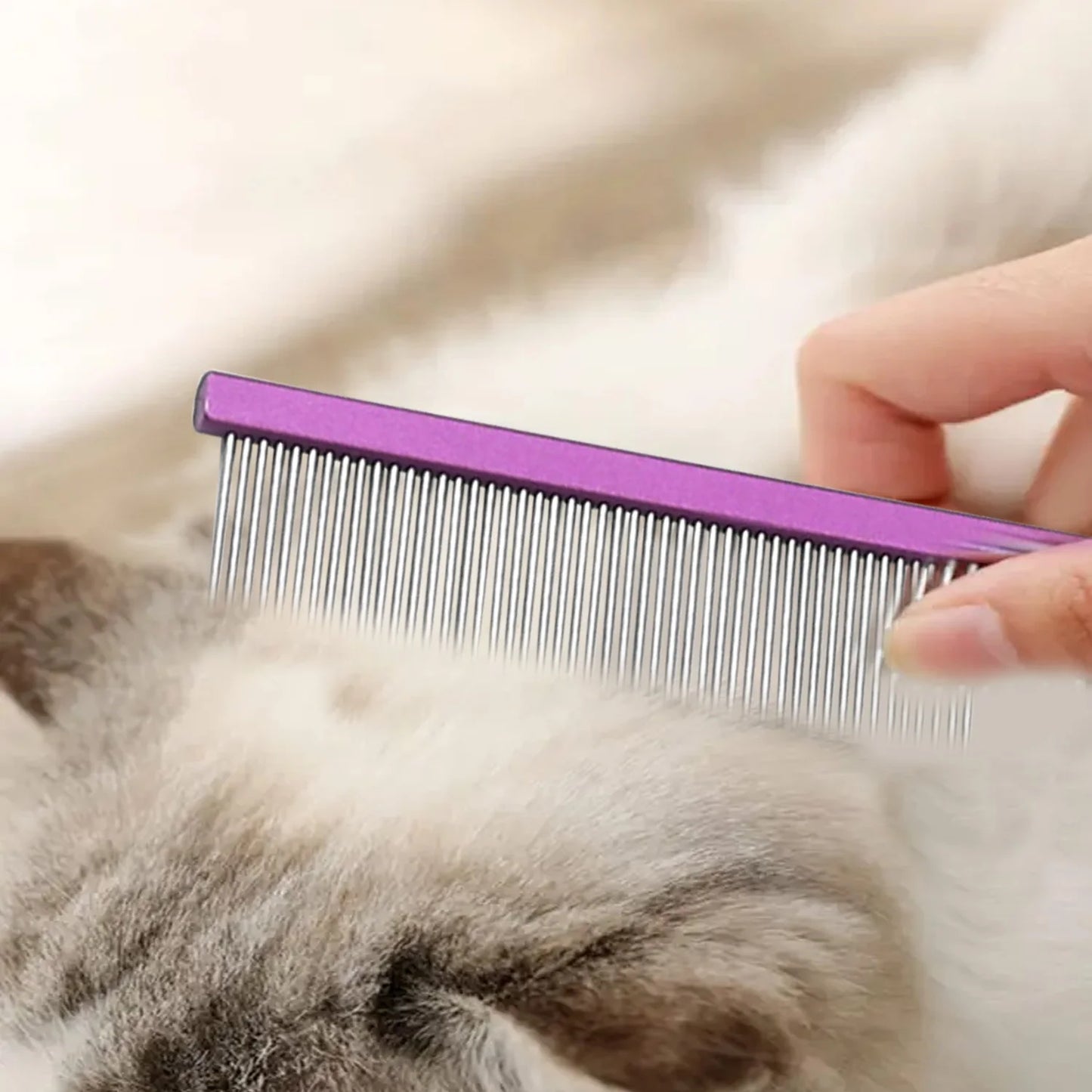 Puppy Grooming Comb Groomer For Dog Metal Groomer Pets Combs Hairbrush Cat Dog Grooming Combs Sharp Tail Row For Dog and Cat