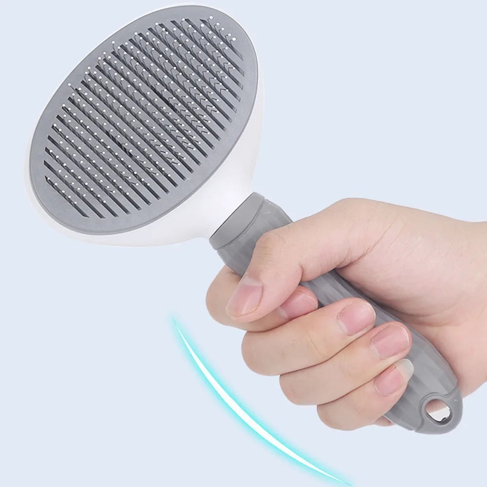 FurSweep™ One-Click Auto-Cleaning Pet Grooming Brush