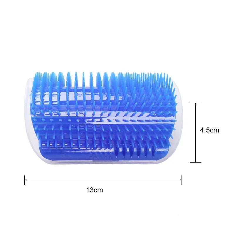 Self-Grooming Cat Corner Brush – Removable Wall-Mounted Massage Comb for Easy Hair Removal