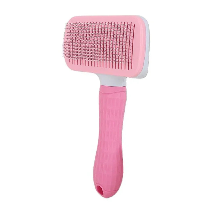 Stainless Steel Pet Grooming Comb – Tangle-Free Brush for Dogs & Cats with Long Hair