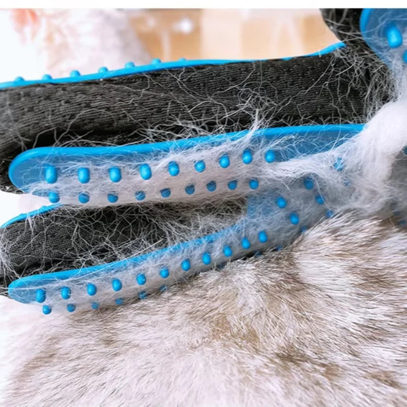 2-in-1 Pet Grooming Kit – Dual-Sided Brush & Bath Glove for Dogs, Cats & Small Animals