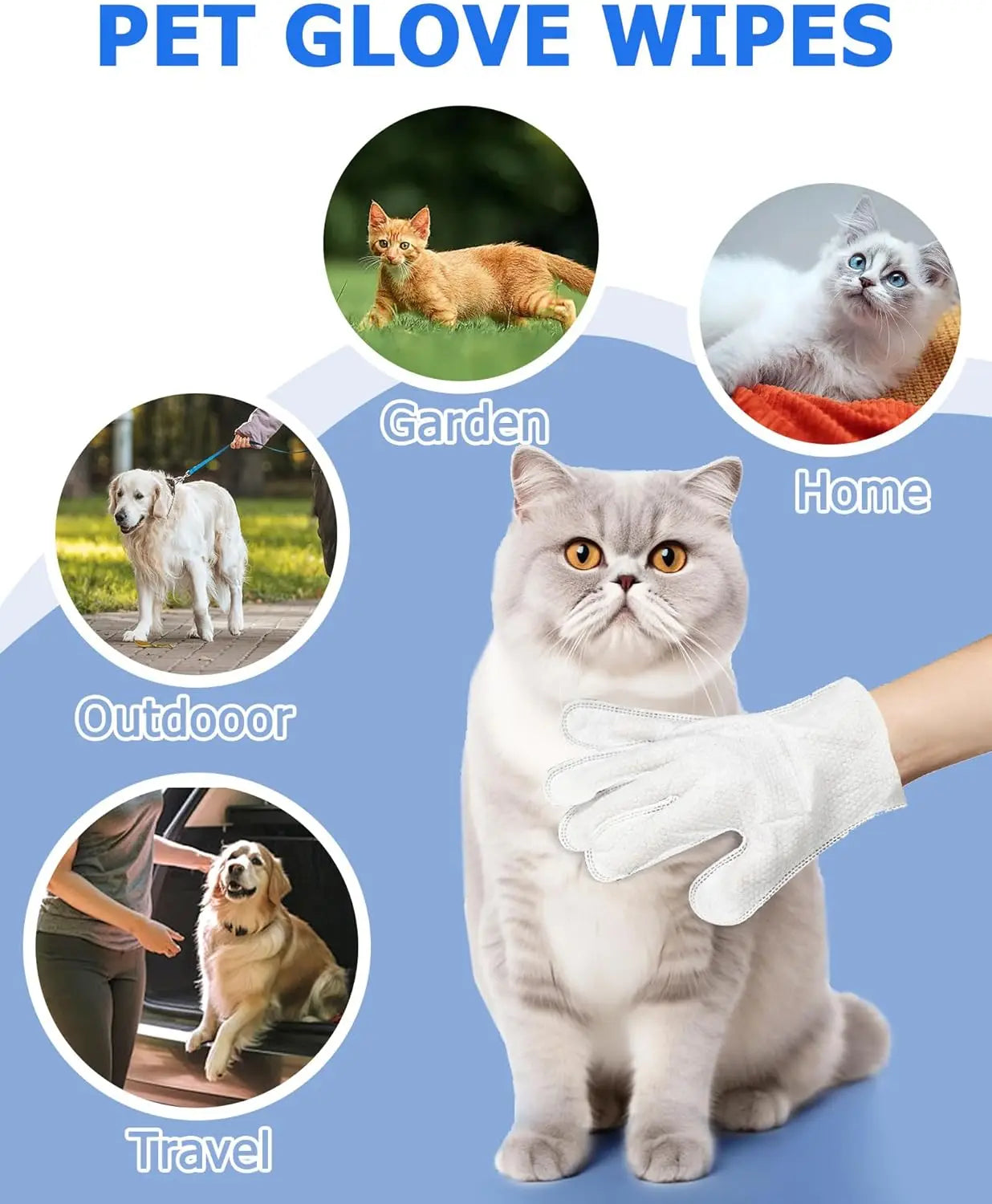 PawFresh™ Cleaning Wipe Gloves