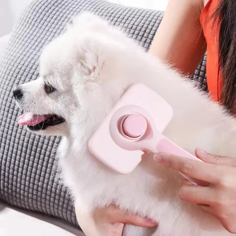 2-in-1 Pet Grooming & Hair Remover Brush – For Dogs & Cats