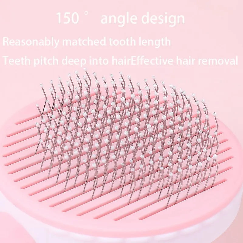 PurrEase™ Cat Hair Remover Brush – Gentle Grooming for Cats & Kittens