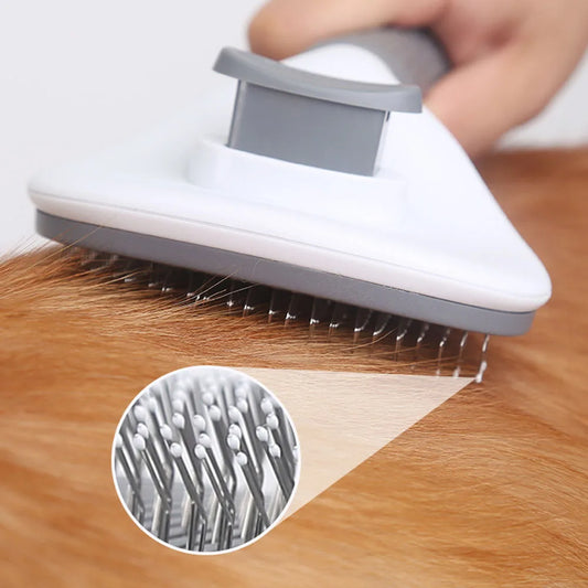 FurSweep™ One-Click Auto-Cleaning Pet Grooming Brush