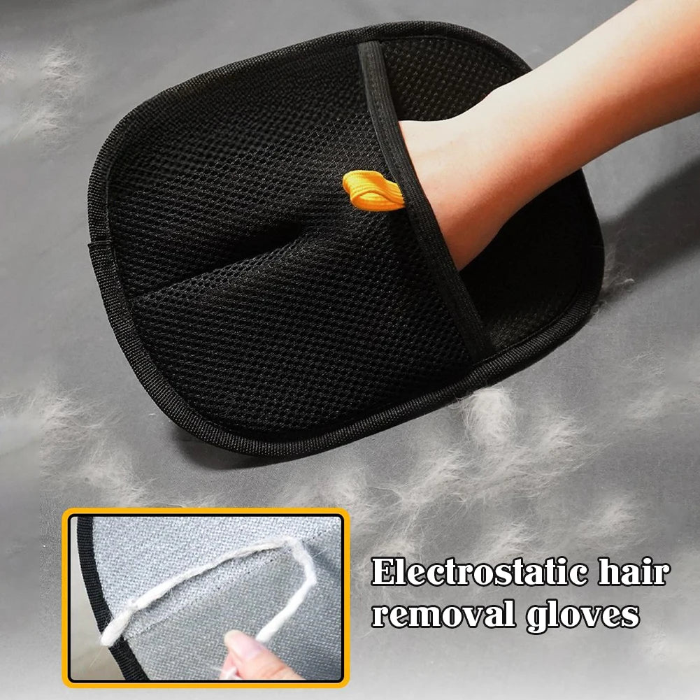 2-in-1 Pet Grooming Glove & Hair Remover – For Sofa, Carpet, Clothes