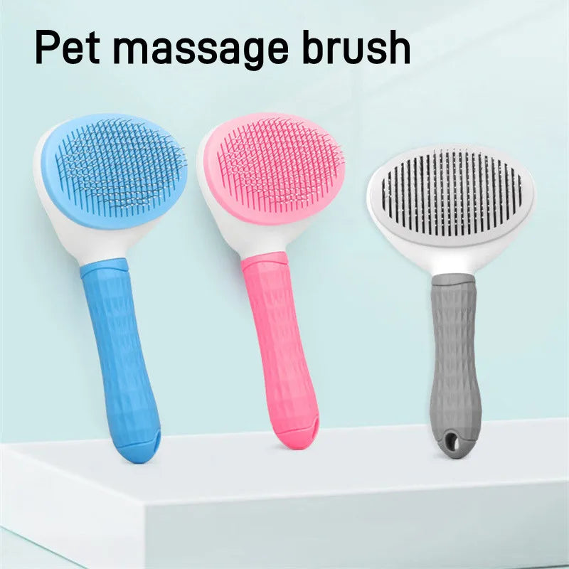 GripClean™ Non-Slip Pet Hair Remover Brush