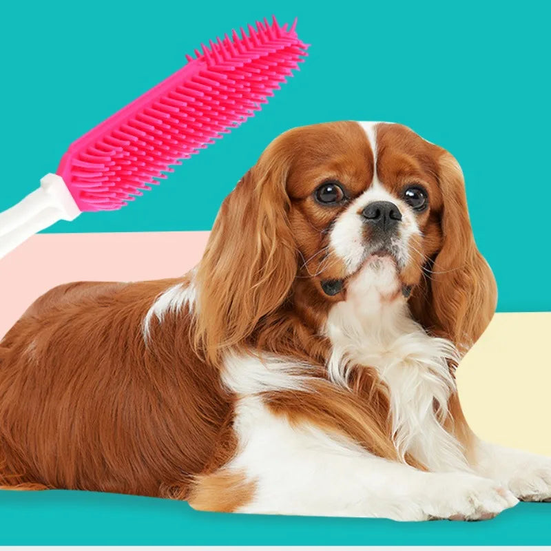 Dog Bath & Massage Brush – Gentle Grooming for Happy Pets