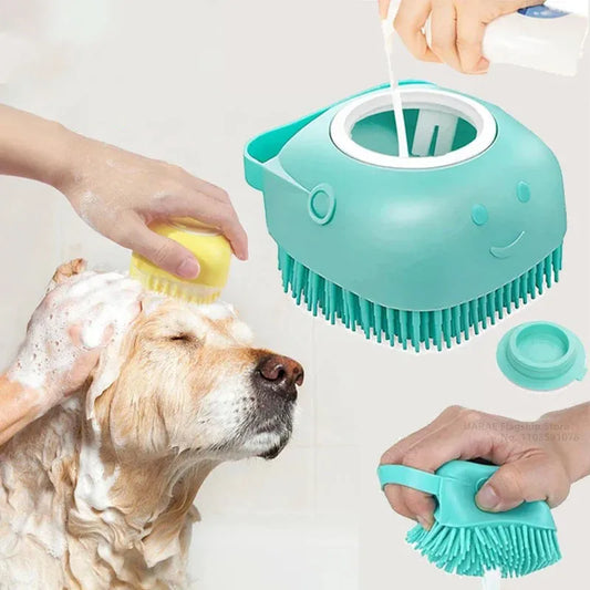 ScrubBuddy™ 2-in-1 Pet Bath Brush & Shampoo Dispenser
