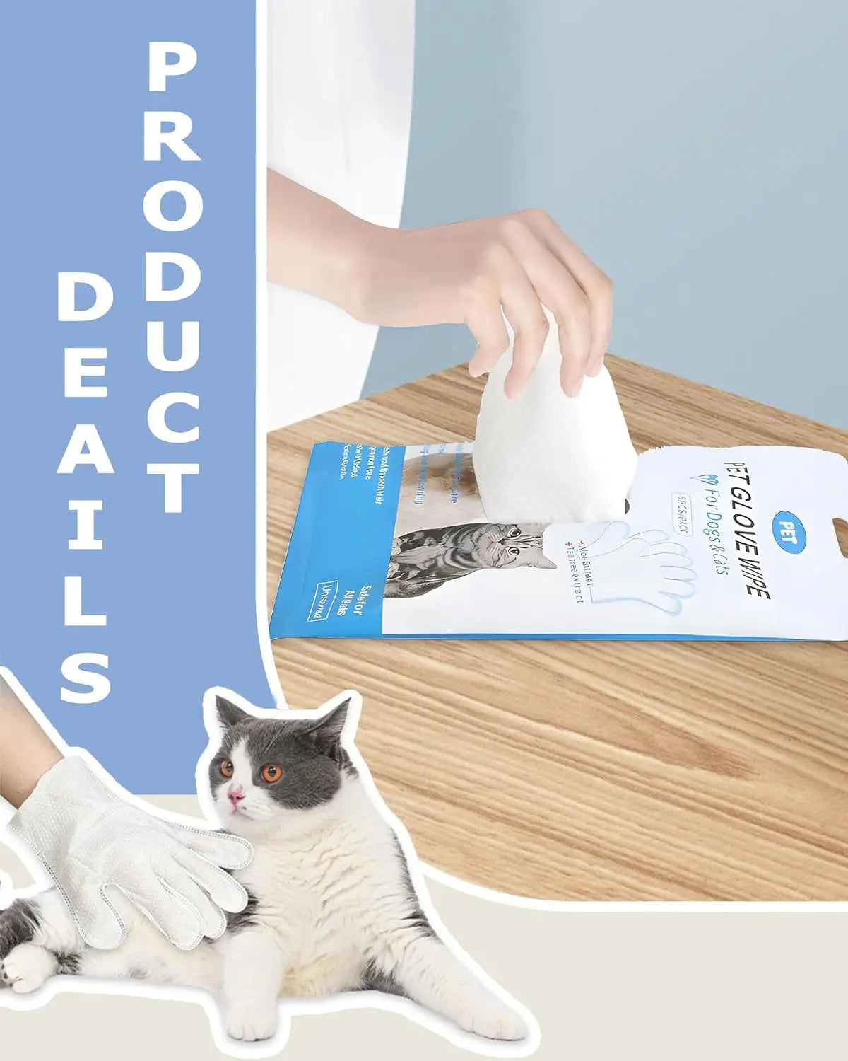 PawFresh™ Cleaning Wipe Gloves