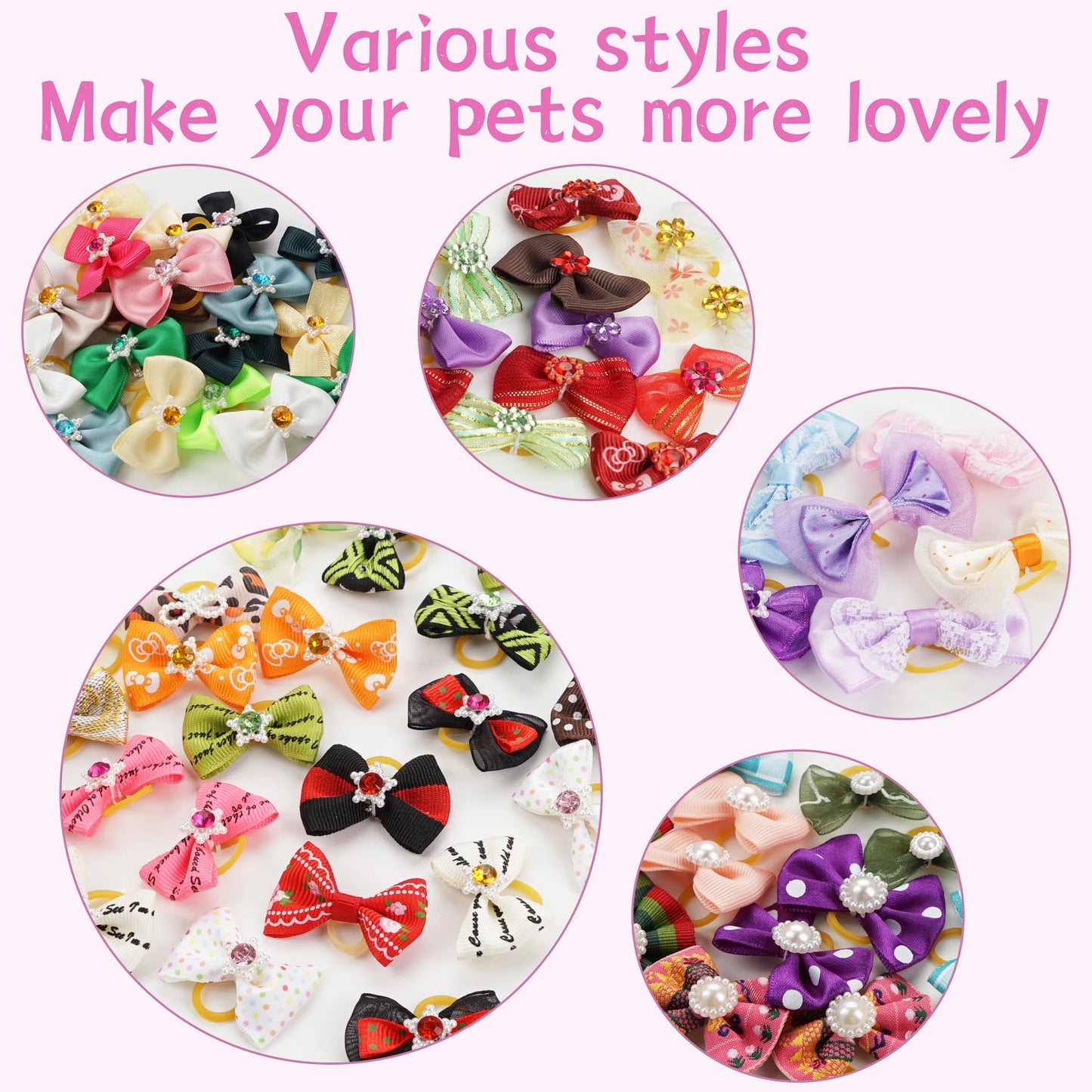 Cute Hair Accessories for Dogs & Cats