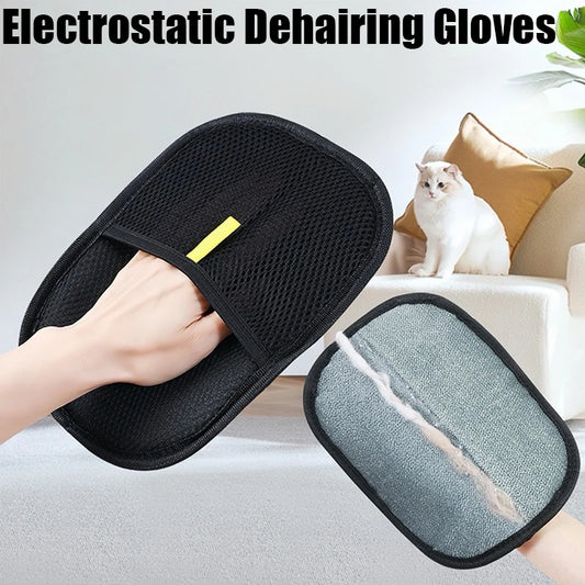 PurrfectGlide™ Cat Grooming & Hair Removal Gloves
