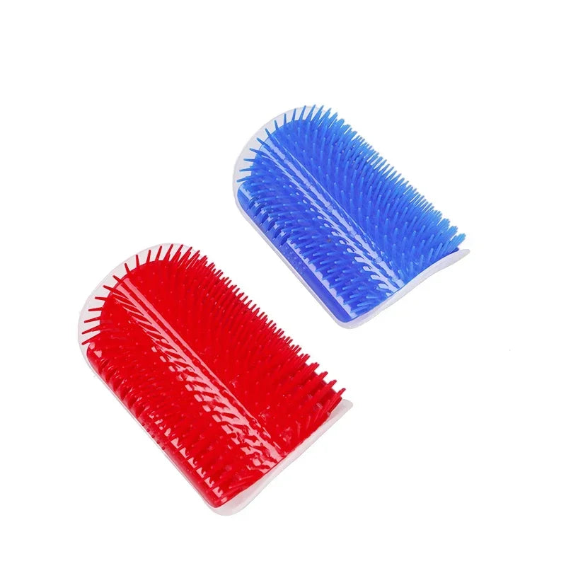 Self-Grooming Cat Corner Brush – Removable Wall-Mounted Massage Comb for Easy Hair Removal