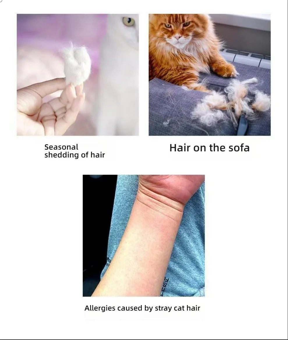 7-in-1 Pet Grooming Kit for Dogs & Cats – Complete Brush & Care Set with Nail Clipper, Deshedding Mitt & More