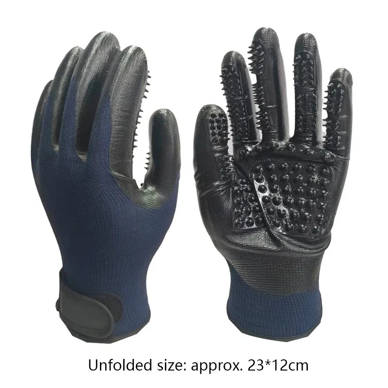 2Pcs Pet Bath & Grooming Gloves – Hair Removal, Massage & Deep Cleaning